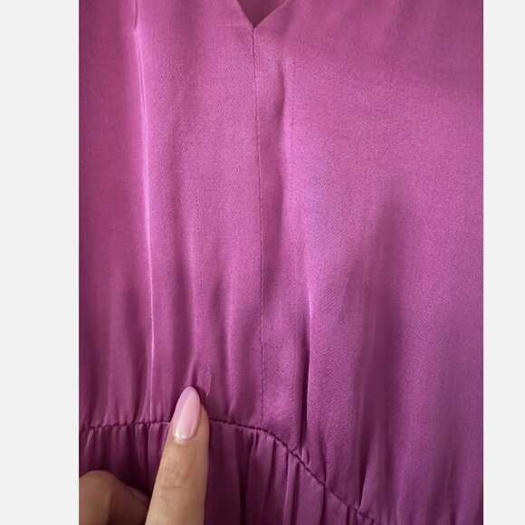 HATCH The Esme Cut Out Midi Dress in Wild Orchid Size 2 - Picture 4 of 7